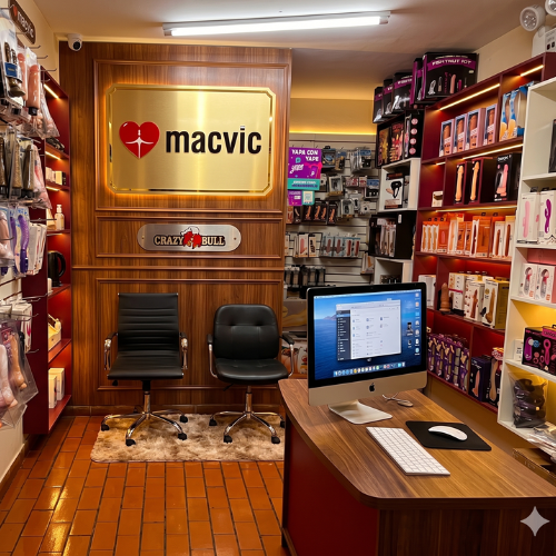 Interior de la tienda MACVIC Sexshop Arequipa